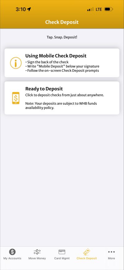 Check Deposit
